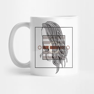 Girl with Rope hairstyle version 3 Mug